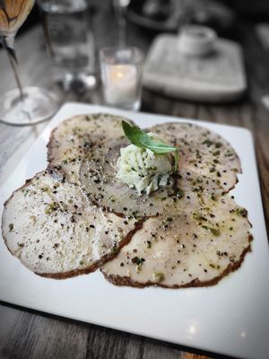 Portobello mushroom appetizerr  at Vedge in Philadelphia