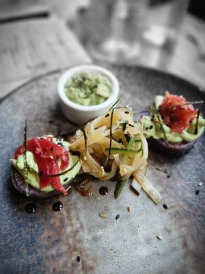 Radish appetizerrs  at Vedge in Philadelphia