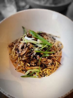 Dan Dan noodles  at Vedge in Philadelphia