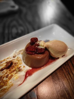 Chocolate gelato with marshmallowws  at Vedge in Philadelphia