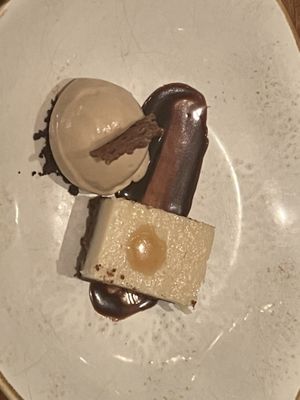 Cheesecake and ice cream   at Vedge in Philadelphia