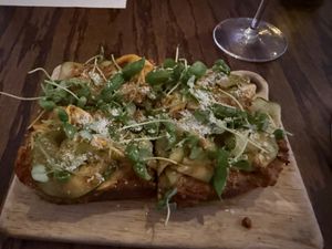Summer squash toast  at Vedge in Philadelphia