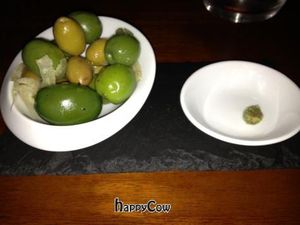 mixed green olives, fennel and preserved lemon at Vedge in Philadelphia