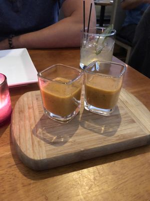 Tomato gazpacho  at Vedge in Philadelphia