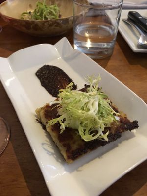 Leek tart at Vedge in Philadelphia