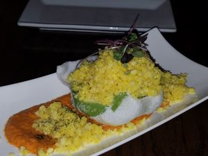 Stuffed avocado at Vedge in Philadelphia