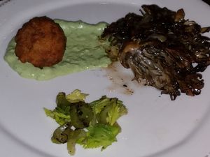 Grilled maitake mushroom at Vedge in Philadelphia