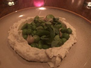 Spring Peas and Beans at Vedge in Philadelphia