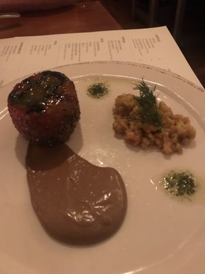 Seared beet at Vedge in Philadelphia