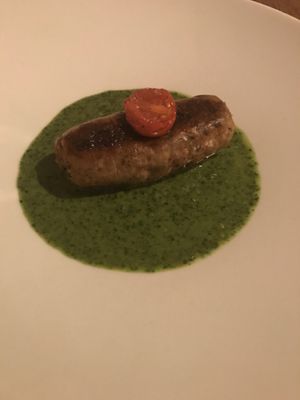 Vegan sausage at Vedge in Philadelphia