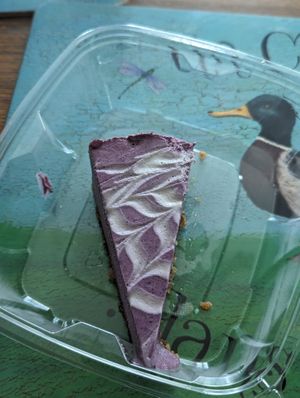 Blueberry cheesecake at Plant Craft Kitchen in St Louis