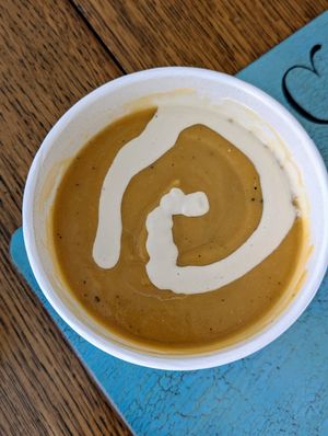 Sweet potato soup at Plant Craft Kitchen in St Louis