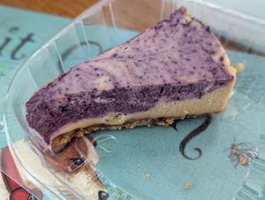 Blueberry cheesecake at Plant Craft Kitchen in St Louis