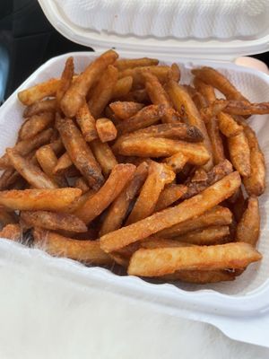 Seasoned fries at Mamouns Falafel in New Haven