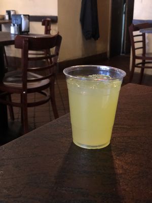 Yummy fresh lemonade! at Mamouns Falafel in New Haven