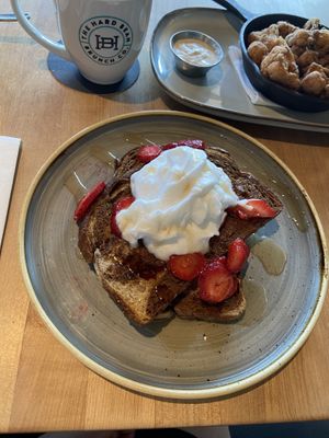 Strawberry French toast  at The Hard Bean Brunch Co in Port Moody