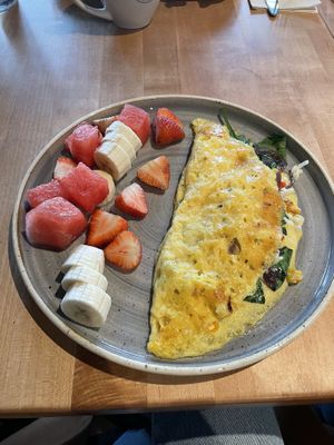 Farm Field Omelette  at The Hard Bean Brunch Co in Port Moody
