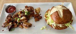Cauliflower Burger  at The Hard Bean Brunch Co in Port Moody