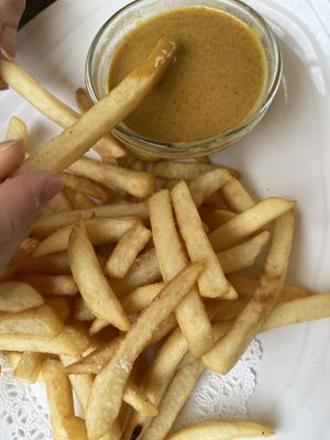 Curry fries - ask to make it vegan   at Swan Thai in Rancho Palos Verdes