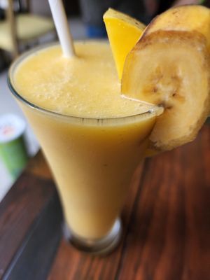 Banana Mango Shake at Get Real Bar & Restaurant in Coron