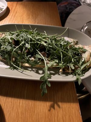 Mushroom and toasted shallot flatbread   at Fitz on 4th in Philadelphia