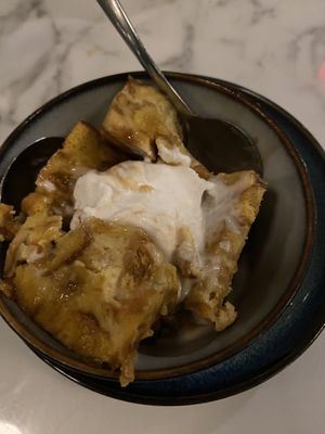 My first ever bread pudding at 33 yrs old- and I’m totally sold- definitely share desserts because they’re pretty large!   at Fitz on 4th in Philadelphia