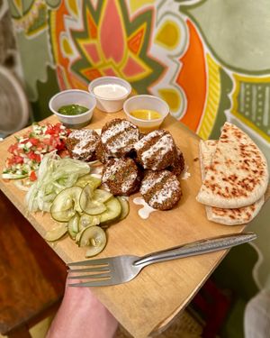   at Hamsa Falafel in Sayulita