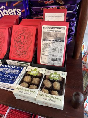 Vegan maple candy and choco bars  at Cocoa & Candy in Studio City