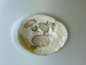 White Asparagus with truffle mushroom  at Forest Kitchen 포리스트 키친 in Seoul