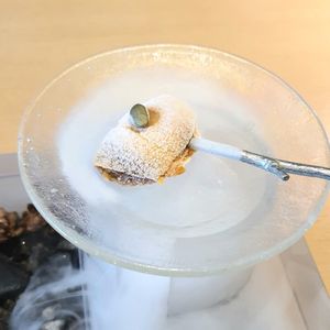 persimmon sorbet (from "little forest") at Forest Kitchen 포리스트 키친 in Seoul