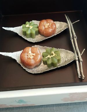 Yakgwa and jelly (part of 2nd dessert) at Forest Kitchen 포리스트 키친 in Seoul