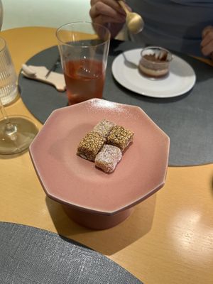 Hibiscus tea and additional dessert  at Forest Kitchen 포리스트 키친 in Seoul