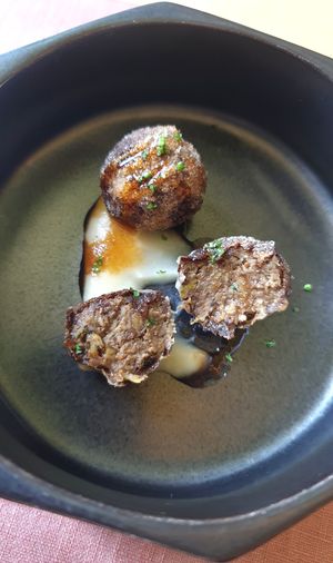 Eggplant & Mushroom - close-up of eggplant part #Veganuary at Forest Kitchen 포리스트 키친 in Seoul