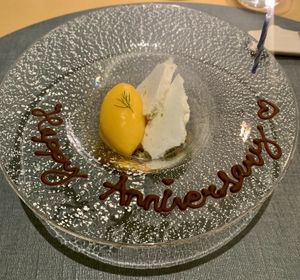 Special dessert for anniversary, super kind gesture  at Forest Kitchen 포리스트 키친 in Seoul