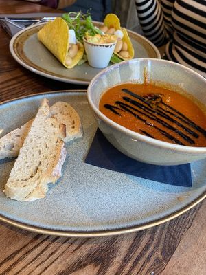 Soup of the day: tomatosoup at The George in Hathersage