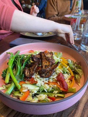 Orzosalad at The George in Hathersage