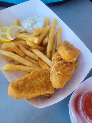 Fish and chips at Tabay's Mindful Kitchen in Kahului