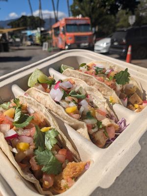 Fish tacos at Tabay's Mindful Kitchen in Kahului