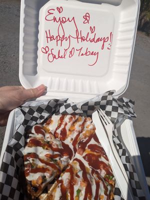 Mexican pizza at Tabay's Mindful Kitchen in Kahului