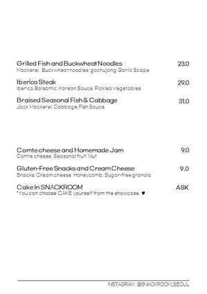  at Snack Room - 스낵룸 in Seoul