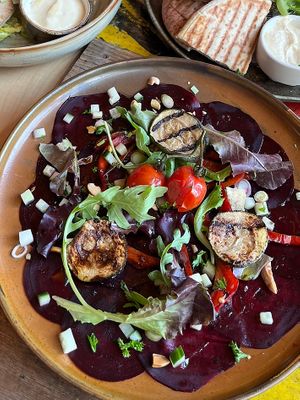 Bieten carpaccio  at Meneer Nilsson in Goes