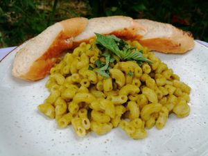 Pumpkin Pesto Macaroni at Nini's Homemade Vegan in Chiang Mai