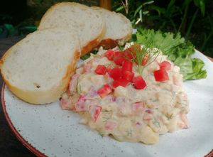 German Style Potato Salad at Nini's Homemade Vegan in Chiang Mai