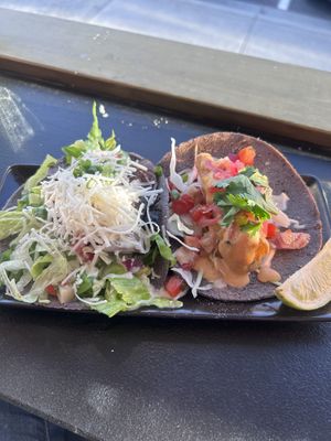 Banana blossom and mushroom tacos  at Shane on Colby in Belgrave South