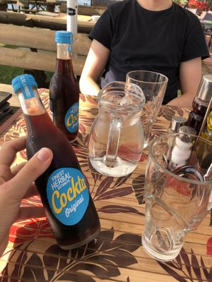 cockta, slovene's version of coca cola (wayy better tho)  at Prego in Portoroz