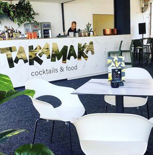 bar set up  at Takamaka in Piran