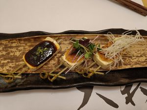 Grilled tofu at Yamato in Prague