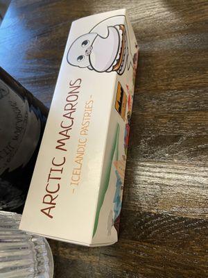 Macarons   at Black Crust Pizzeria in Vik