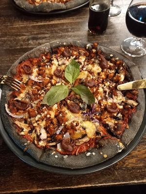  at Black Crust Pizzeria in Vik