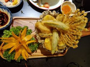 Vegetable tempura at Shamballa Vegetarian Bistro HoiAn in Hoi An
